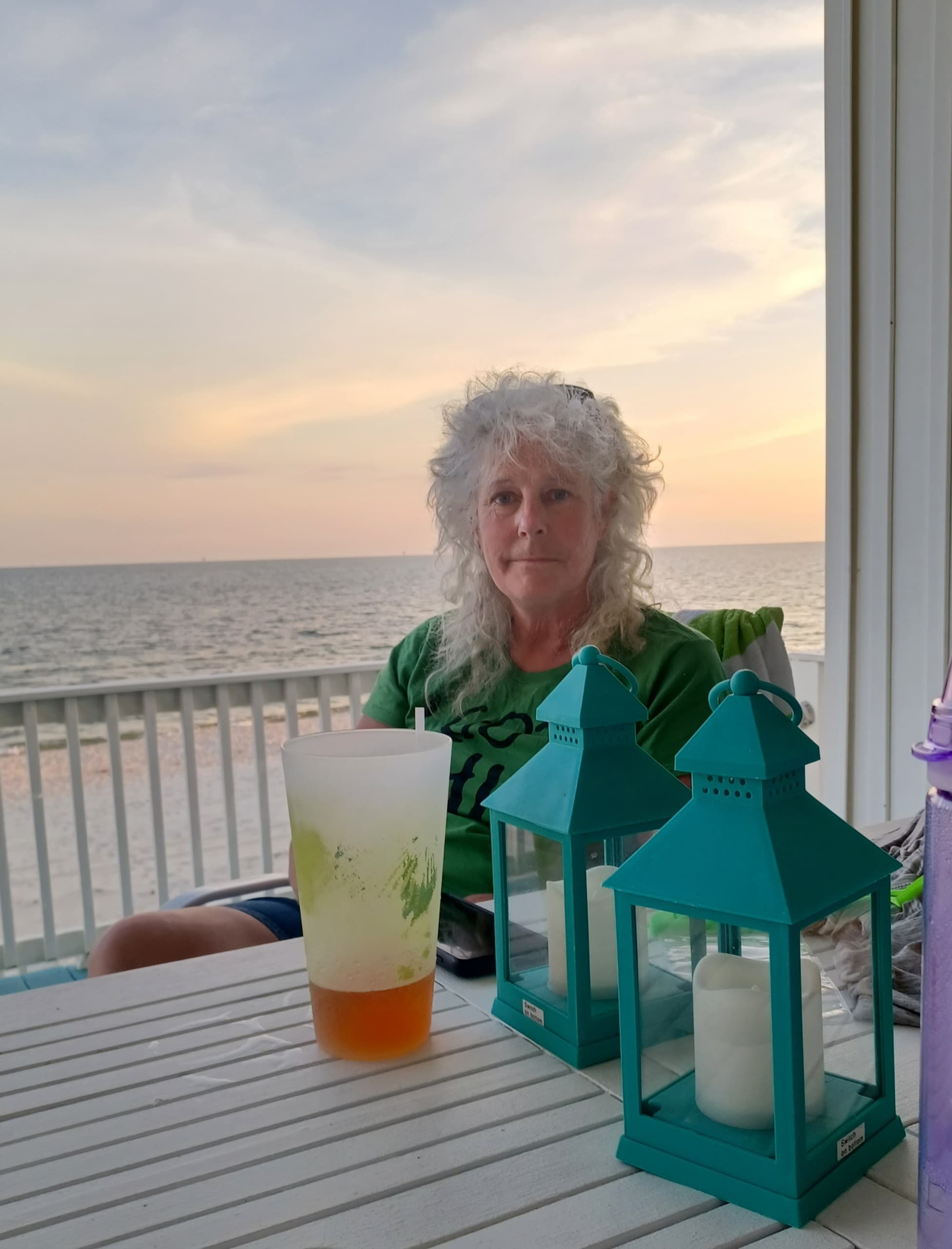 Teresa with a happy dog